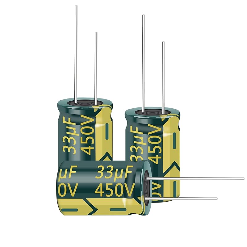10pcs 450V 10UF Capacitor 10X17MM(0.39x0.67in) High Frequency Aluminum Electrolytic Capacitors for TV, LCD Monitor, Game