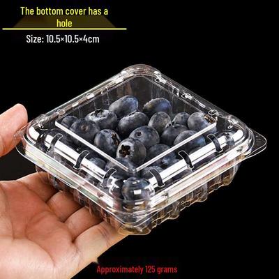 Disposable Transparent Plastic Fruit Container with Lid