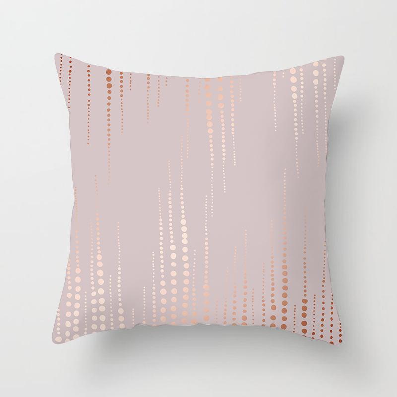 New Rose Gold Pink Peach Skin Pillow Cover Home Sofa Pillow Cushion Cover