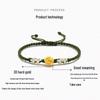 999 Pure Gold Rose Flower Bracelet: Luck Beads Woven Couple's Gift for Girlfriend, Best Seller