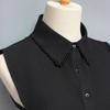 Exquisite fake collars with hand-sewn pearl embellishments. These decorative collars are unique, versatile, and detachable. The