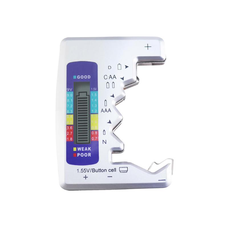 Universal battery tester features a liquid crystal display and can perform digital multi-function testing on any battery.