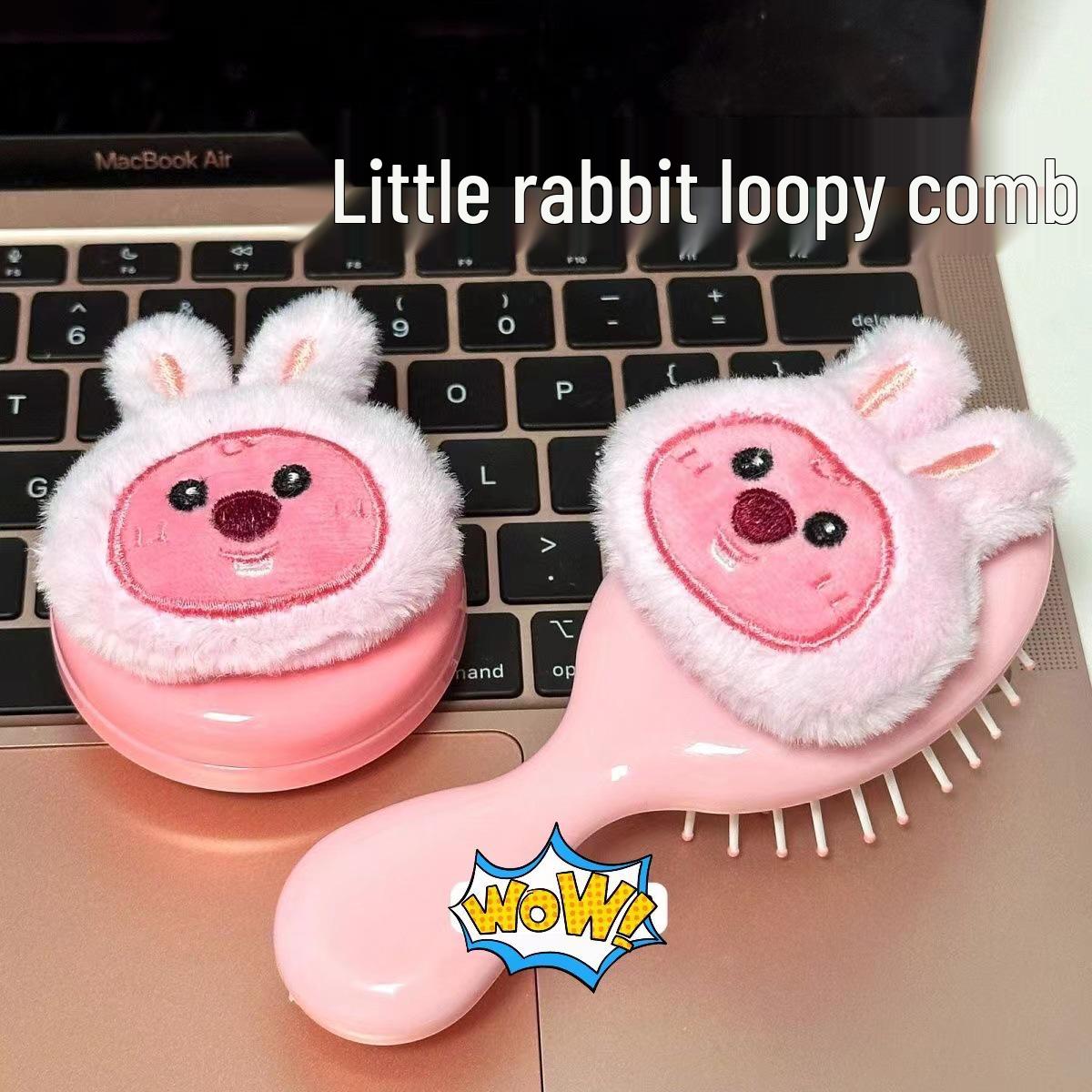 

Плюшевая подушка-аэрбэг Лупи Милый бобер: Мягкая мини портативная массажная расческа