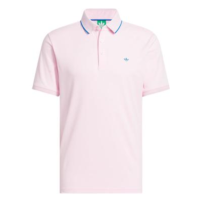 Originals Trefoil Golf Brand Logo Fashion Simple Pullover Short Sleeve Polo Shirt Men Polo Shirts Clear-Pink JH3862
