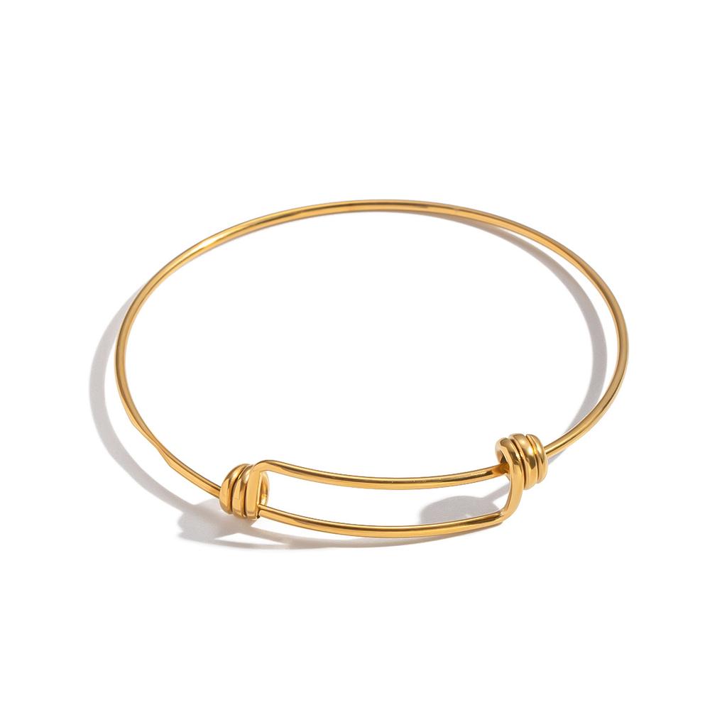 Yori Stainless Steel Knotted Sliding Bracelet for Women Non Tarnish Arrivals Fashion Gold Color Jewelry Accessories