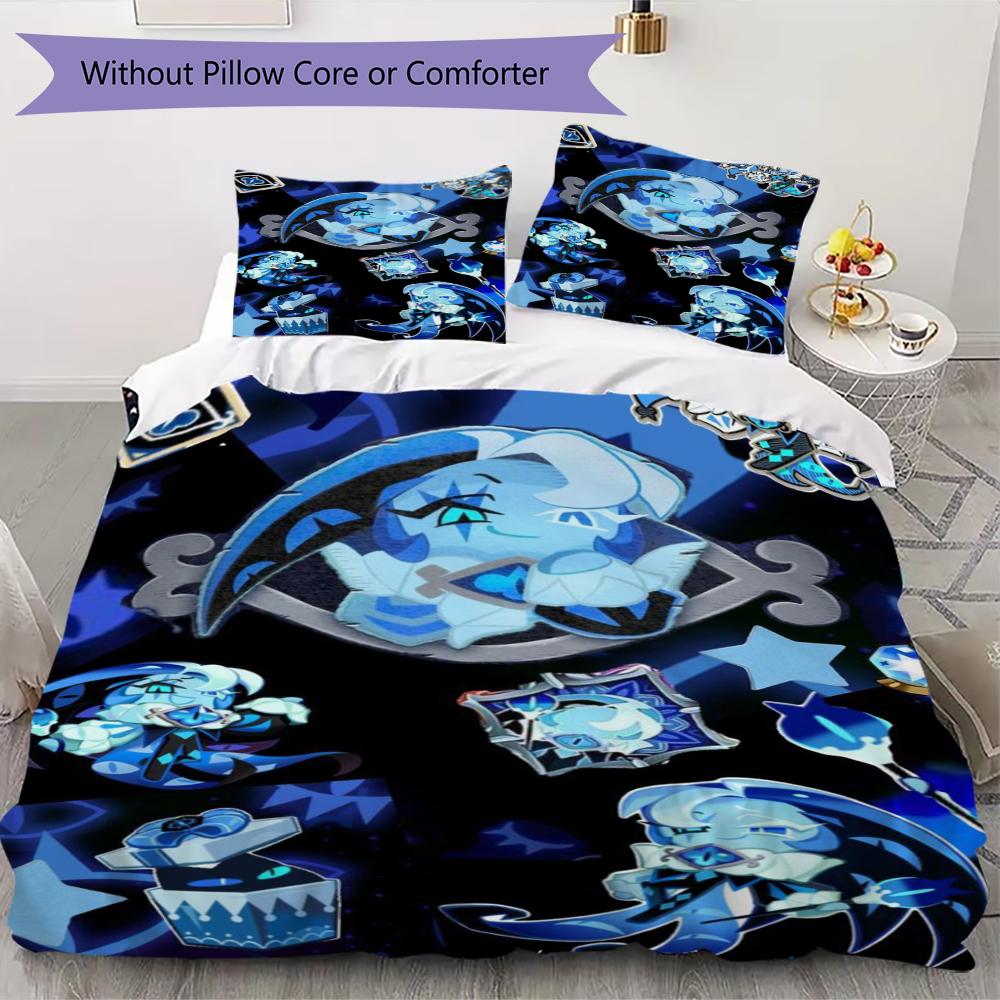 

Shadow Milk Cookie Pattern Bedding uilt Set uilt Cover Pillowcase Home Decoration Birthday Gift (1 * duvet cover + 2 * pillowcase without core)152 135x200cm