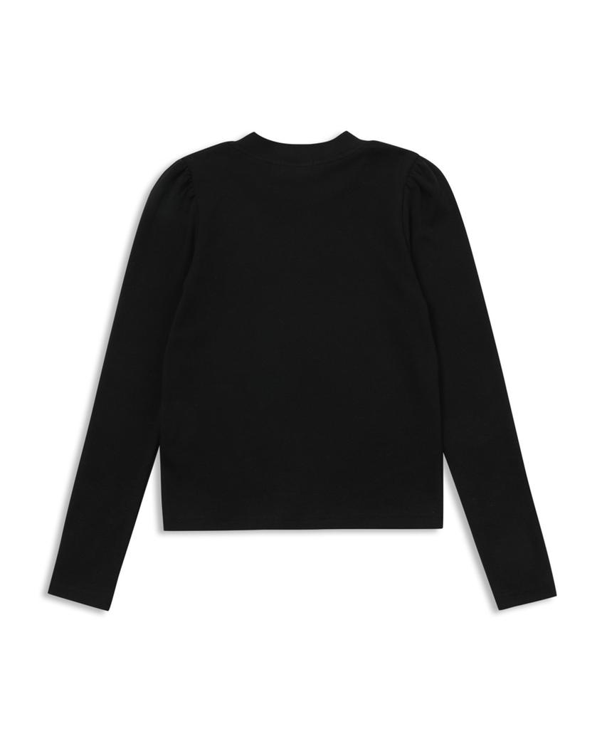 MACKY Charming Puff T-Shirt Black