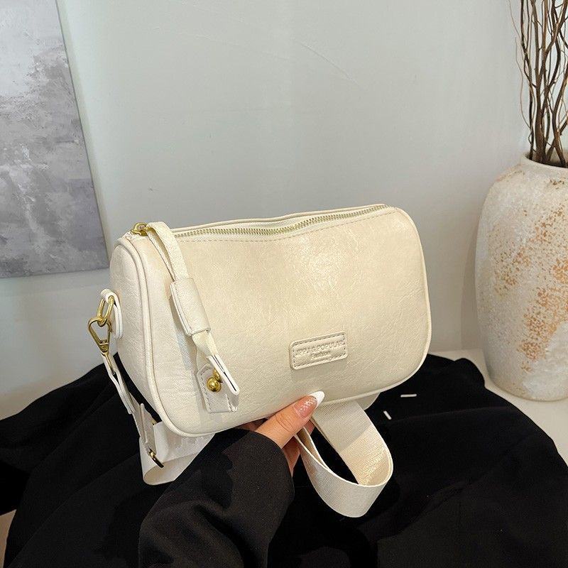 Genuine Leather Women's Bag Fashionable Soft Leather Single-shoulder Crossbody Bag Cowhide Pillow Bag