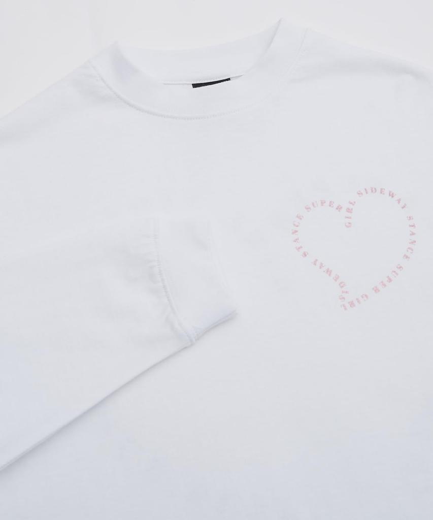 [IMPROVES] [SIDEWAYSTANCE] Women's Heart Long Sleeve T-Shirt
