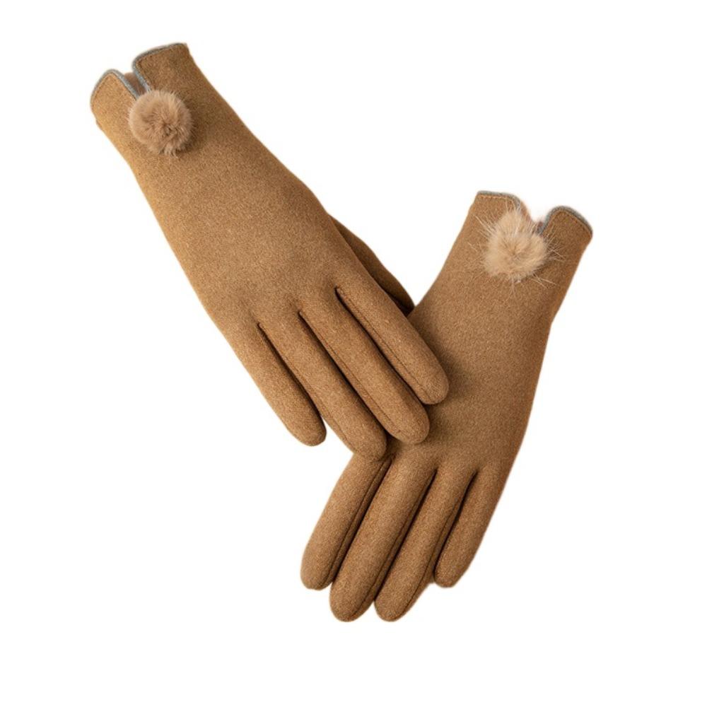 Gants d'hiver en fausse fourrure de lapin pour écran tactile, chauds, pour la conduite, moufles, gants pour nouvel étudiant, cadeau pour filles