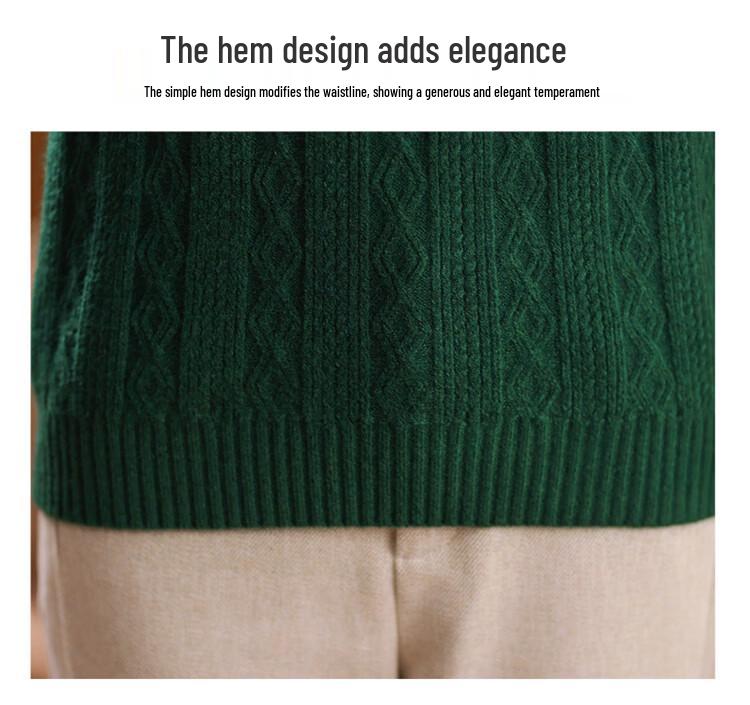 SNOWFLYING Women's Ribbed High-Neck Warm Thermal Sweater