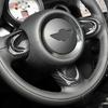 AIRSPEED Hard Carbon Fiber Steering Wheel Trim Cover for Mini Clubman Cooper Generation Interior Steering Wheel Button Decorative Stylish Custom