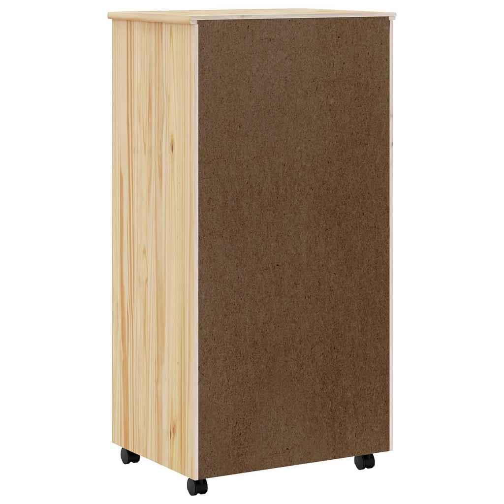 MOSS Rollcontainer mit Klarlack-Finish 53 x 39 x 103 cm