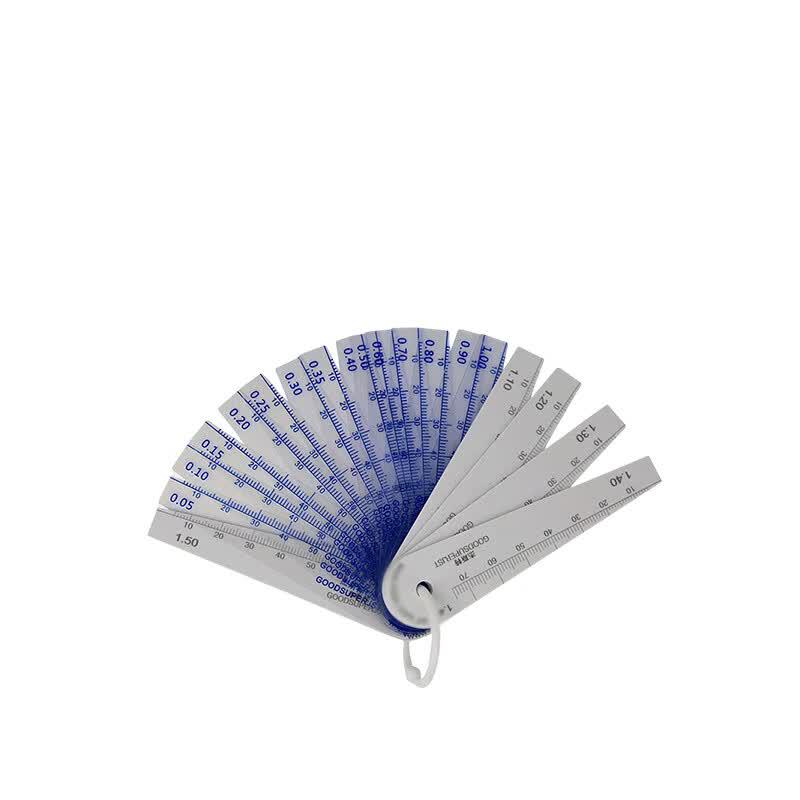 GOODSUPERJST Plastic Feeler Gauge Set with Laser Scale