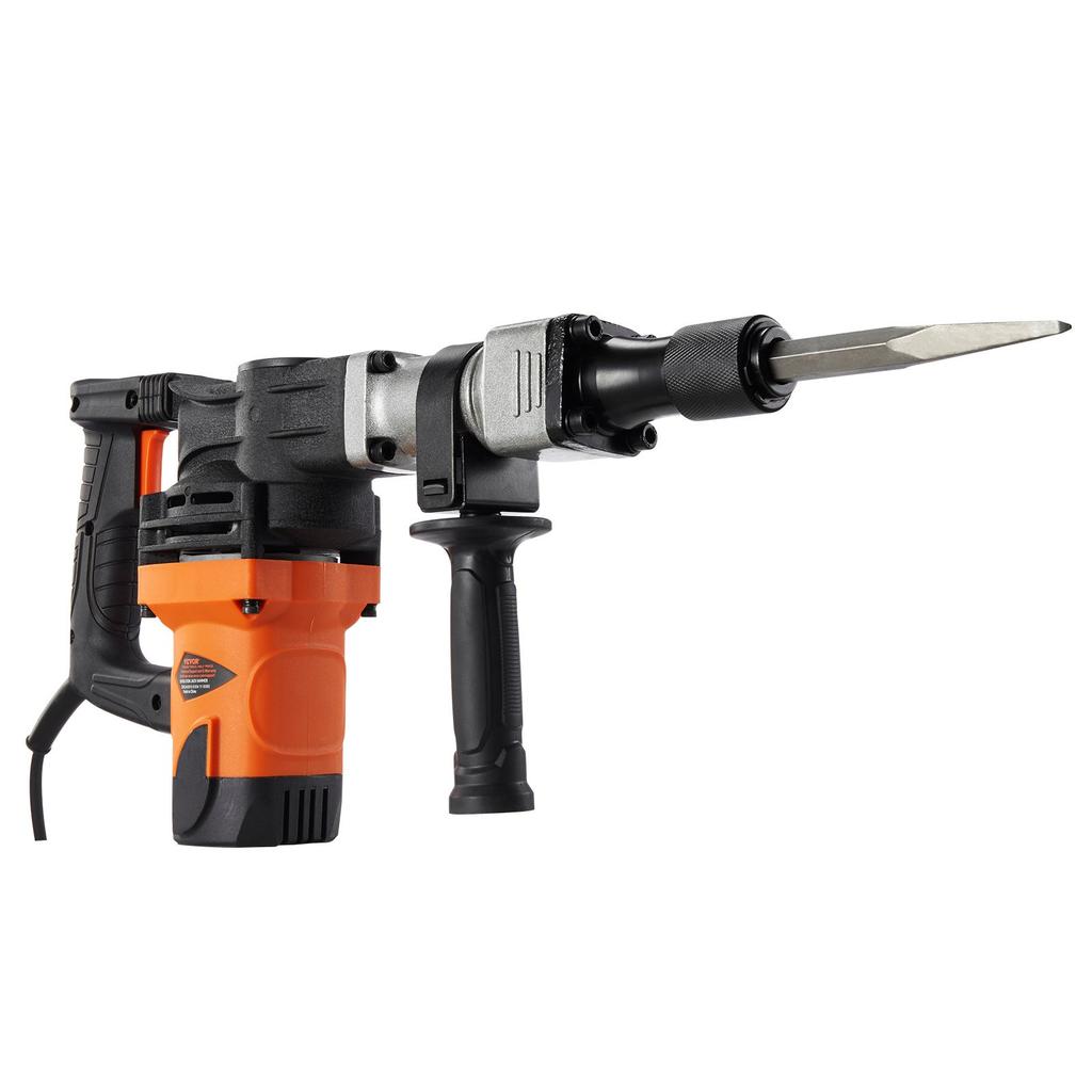 VEVOR Demolition Jack Hammer Concrete Breaker 1400W Electric Hammer 2 Chisel Bit