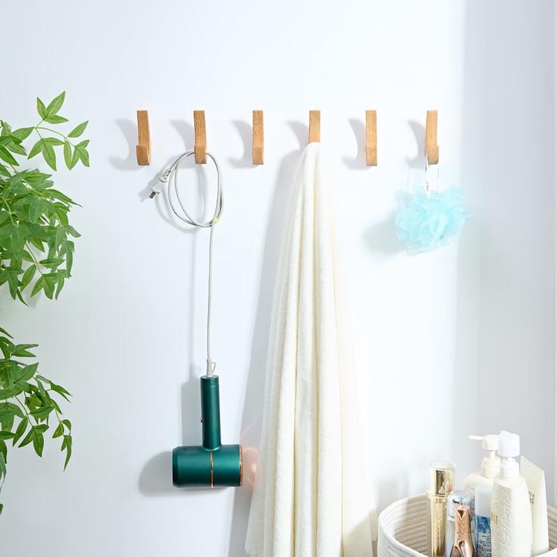 ZNMW Wall Mounted Rubberwood Coat Hook Set
