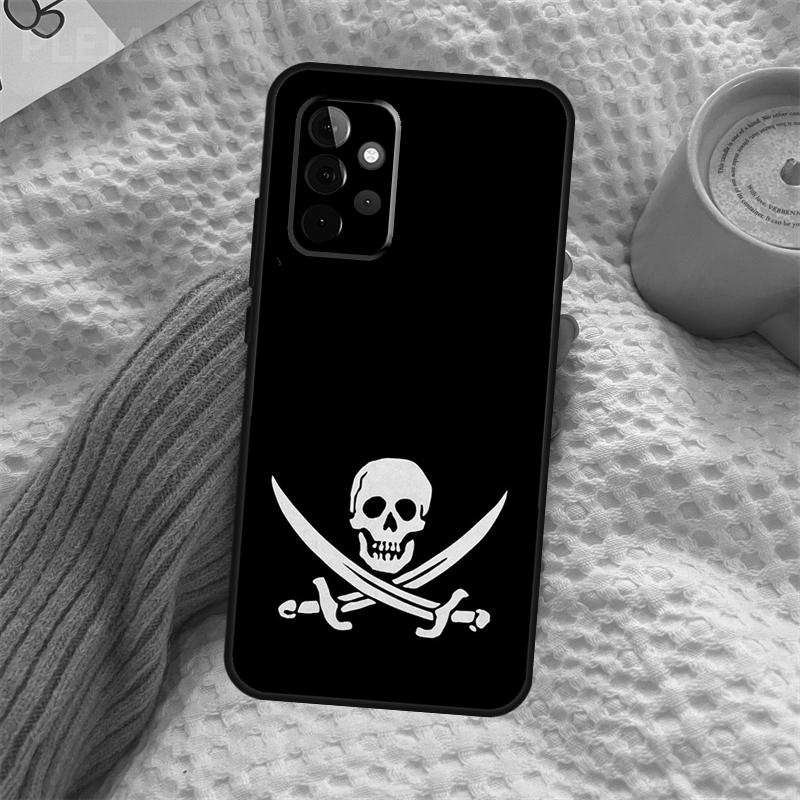 Pirate Skull Case For Samsung Galaxy A15 A22 A52 A32 A54 A14 A16 A26 A36 A56 A55 A35 A05 A06 A53 A33 A13