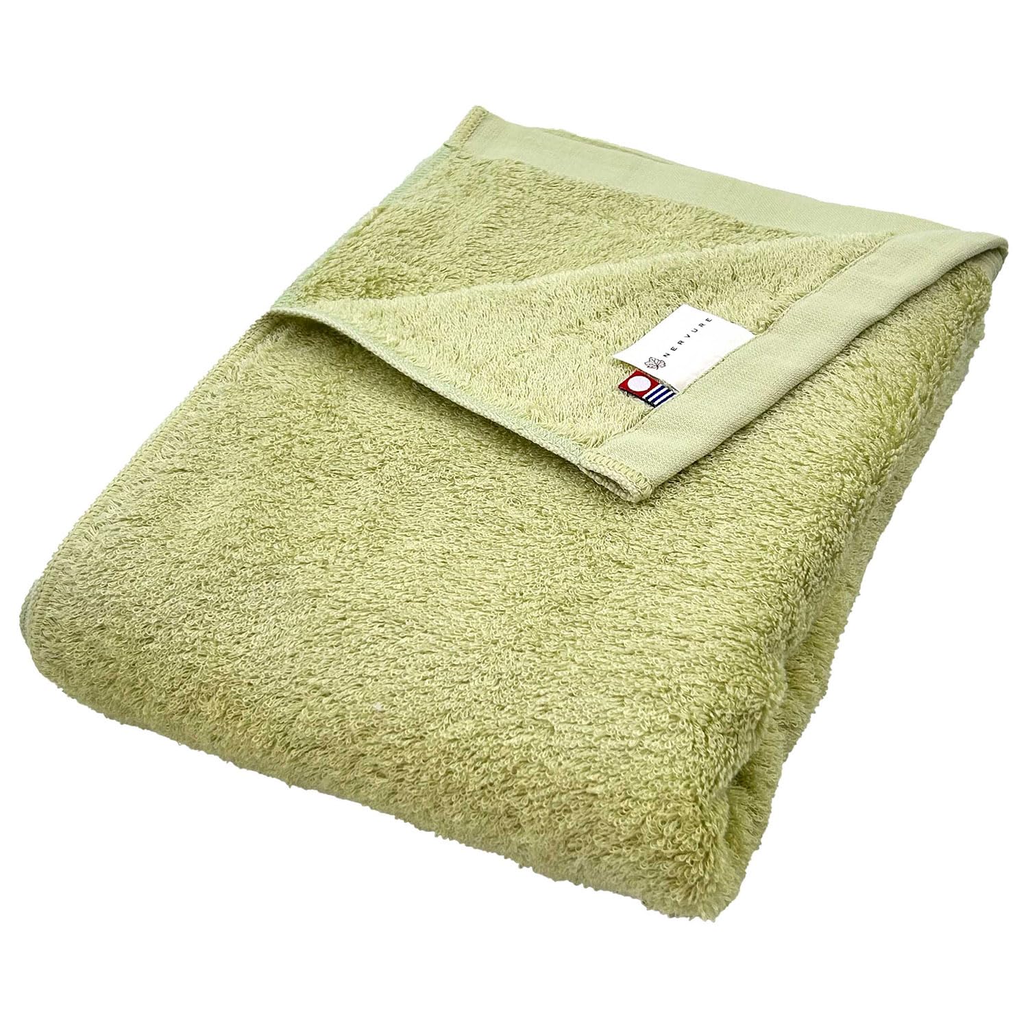 

Nomura Towel Imabari Premium Bath Towel, 1 piece, 68 x 125 cm, Green, Plaisir, Thick and Fluffy