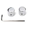 3 Pcs Electric Guitar Bass Effect Knob Volume Tone Control Knob Potentiometer Cap Metal Dome Knobs Replacement Parts