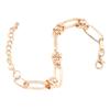 Chain Bracelet Alloy Gold Bracelet Simple Oval Hollow Bracelet Jewelry for Women