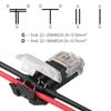 2Pin Wire Connector Car Audio Universal T/H Type Conductor Quick Splice Crimp Terminal Block for 18-22AWG Stranded Solid Wire