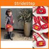 Cheerful Mini Childrens Square Purse In Vibrant Red Featuring Fun Animal Print Ideal For Use Daily
