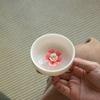 Sheep Fat Jade Porcelain Handmade Pinch Flower Cup White Porcelain Master Cup Girls Single Cup Ceramic Ladies Kung Fu Teacup