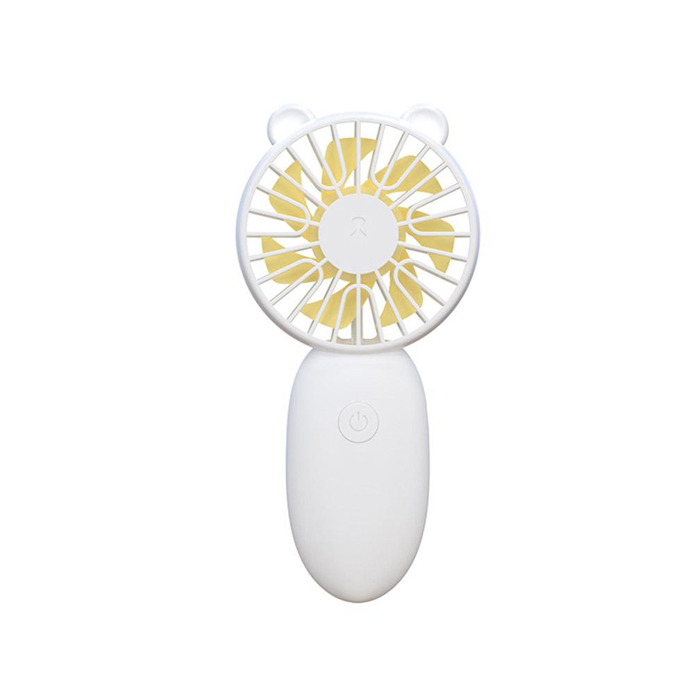 

Handheld Small Fan Usb Charging Rechargeable Battery 3-speed Adjustment Mute Mini Fans (White)#0