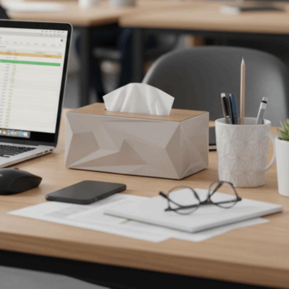 Plastic Desktop Tissue Box Portable Napkins Holder Modern Paper Storage Box  Western Restaurant