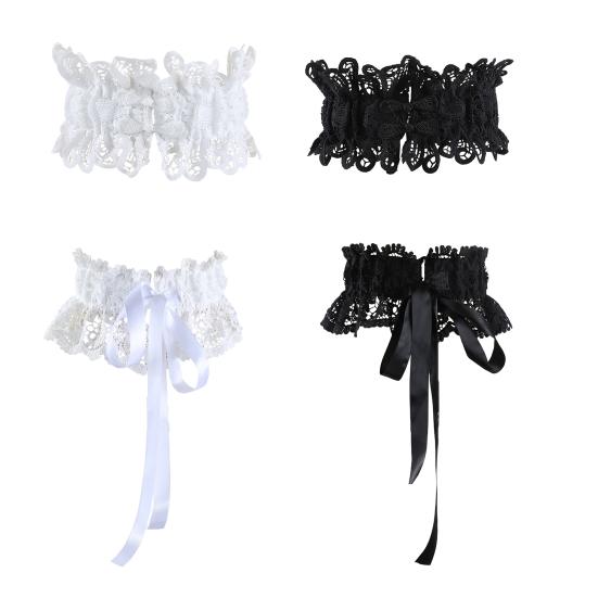 Women Girdle Embroidery Lace Flower Lace-up Wide Brim Waist Belt Adjustable Length Dresses Shirts Tops