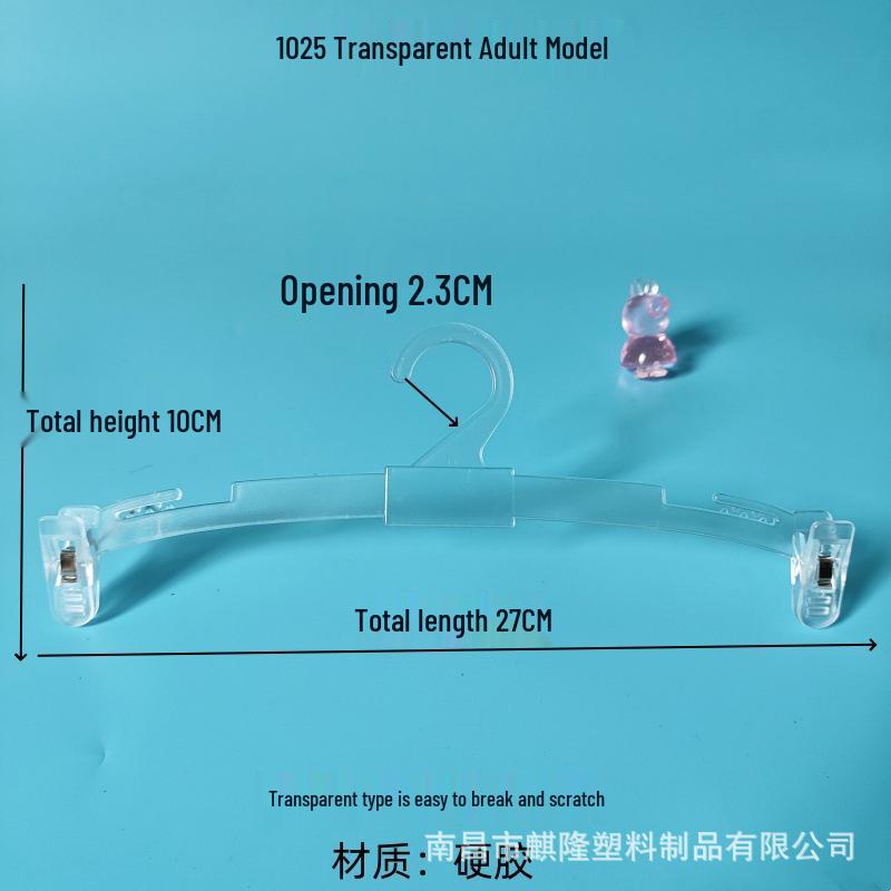 

Thickened Adult Underwear and Bra Hanger with Clips for Displaying Women s Shorts