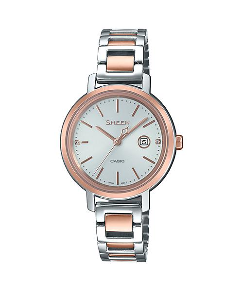 Casio Men s Stainless Steel Analog Quartz Watch SHS-4525SPG-7A белый