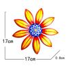 4 Colors Optional Metal Flower Wall Decor Art Sculpture Hanging Ornament Aesthetic Home Room Garden Courtyard Decoration Outdoor