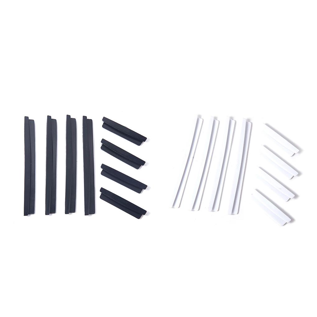 8pcs Car Door Edge Guards Set Auto Slim Bumper Strip Kit Trim Molding Protection Anti-rub Scratch