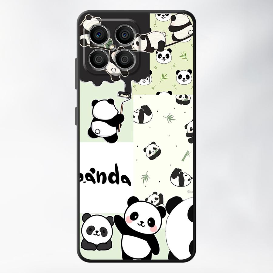 

Cartoon Cute Panda Case for Honor 70 Magic5Lite X8 200 400 Lite X5b 90 8X X6 X9a X7 Funda Phone Cover Honor 8X