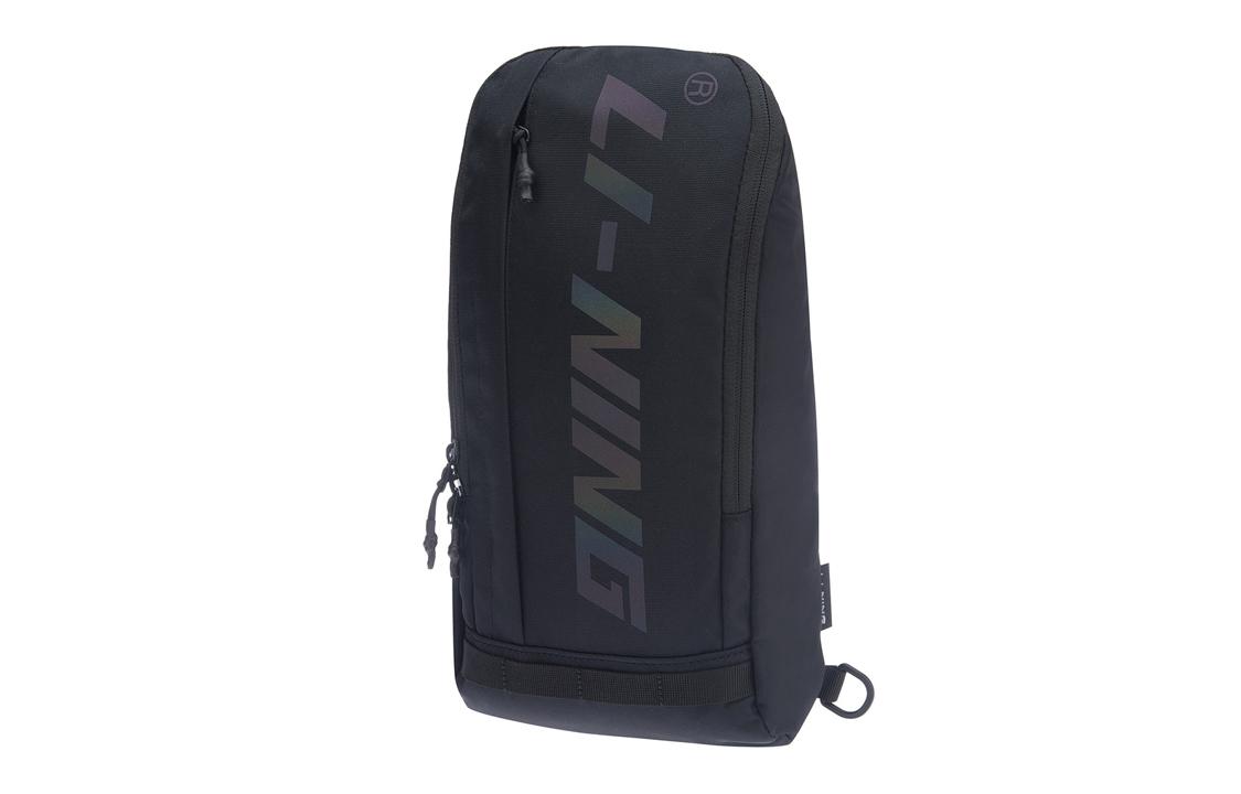 Li Ning Training Series Reflective Fabric Sling Bag Regular Unisex Black ABDR208-1