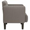 Armchair with Armrests Light Grey 54 Cm Cord Fabric