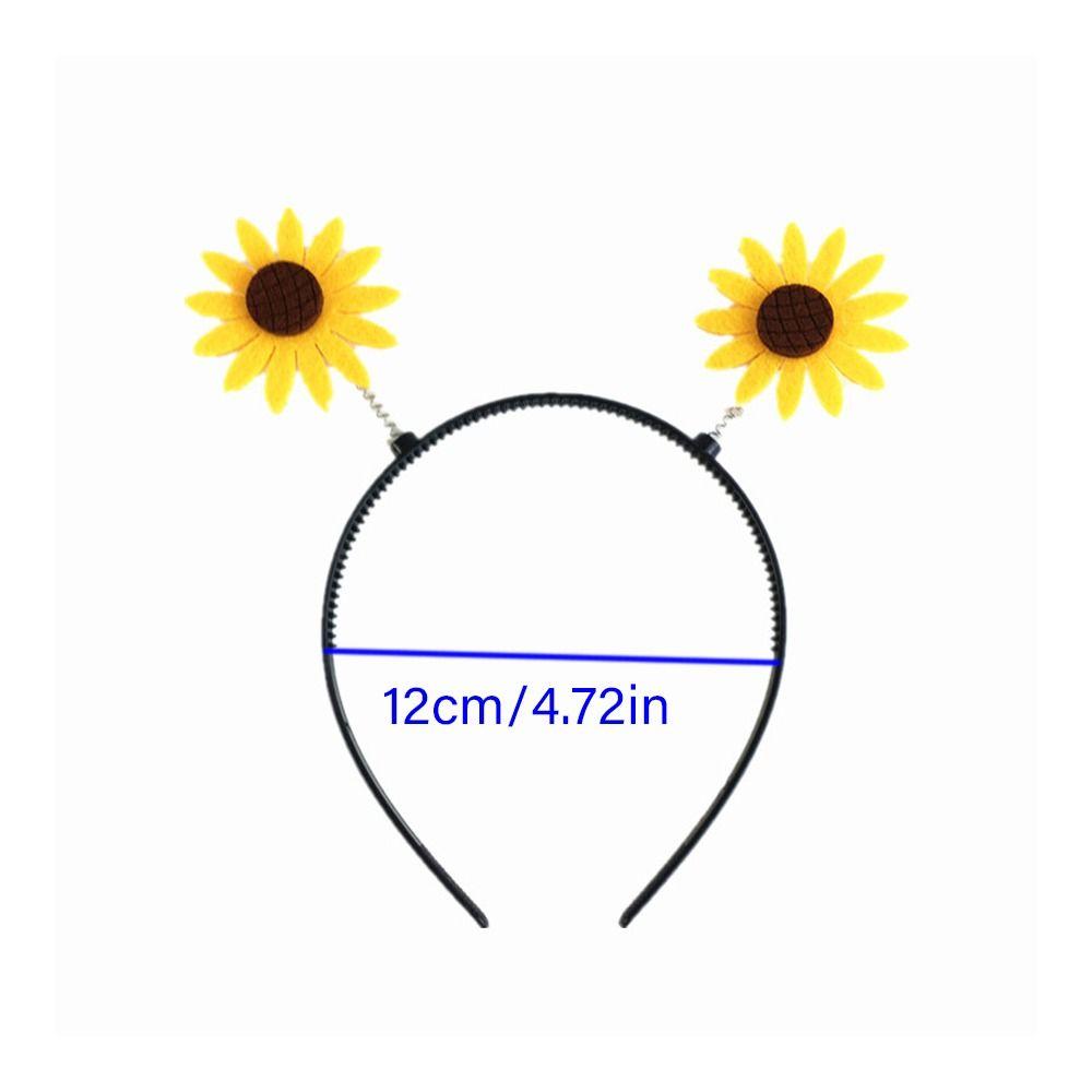Sunflower Yellow Duck Headband Star Children Hair Bands Funny Cartoon Hair Hoop  Performance