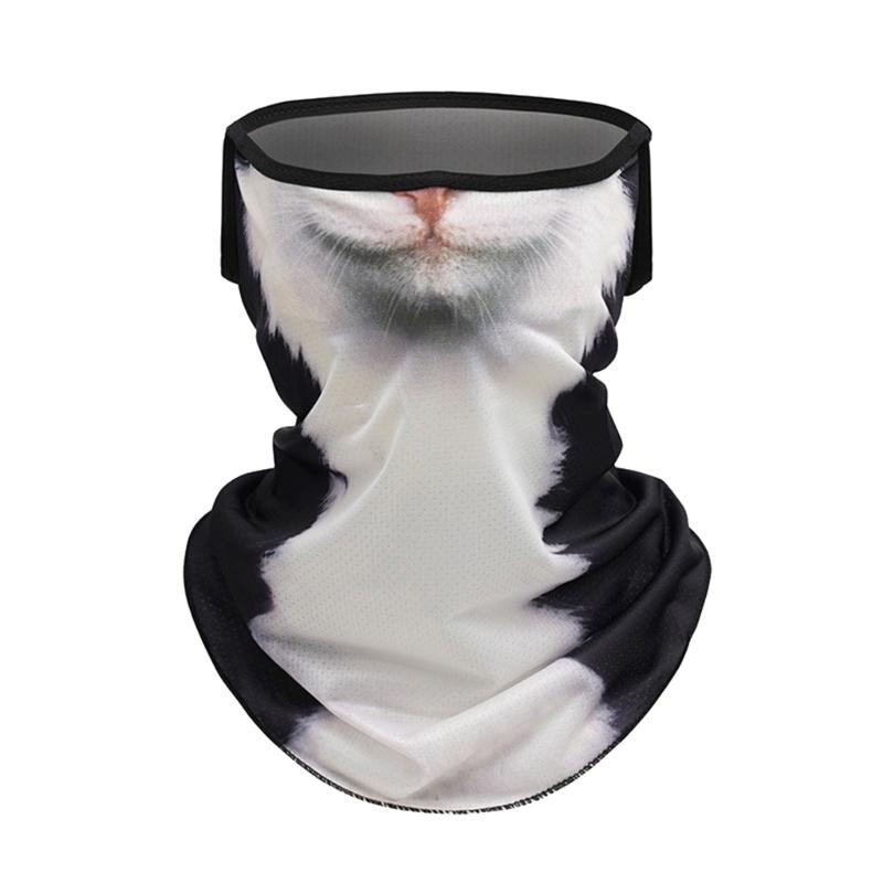 Animal Face Print Mask Sun Protections Face Scarf For Women Ideal For Summer Outdoor Activities Neck Coverage