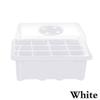 12 Cells Hole Plastics Plant Pots Grow Box Plant Seedling Pots Gardening Sowing Tray Tools Hydroponics Growing System Indoors