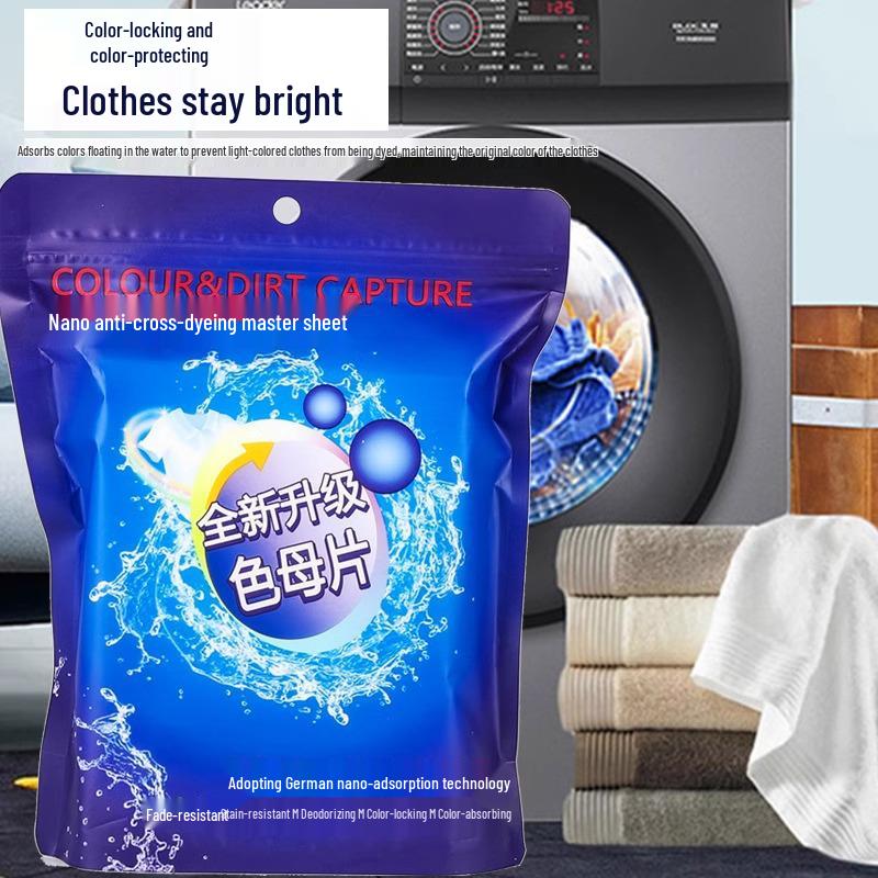 Color Absorption Anti-Dye Laundry Sheets: Prevents Color Bleeding & Staining In Mixed Washes