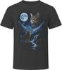 European Shorthair Cat Howling At the Moon Mystical Retro Cat Lover Gift T Shirt