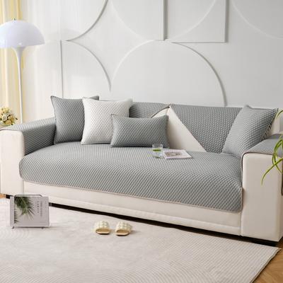 Vier Jahreszeiten Universal Eis Seide Sofabezug Modern Rutschfest Couch Überwurf Schutzbezug Sofakissen für Wohnzimmer Dekoration