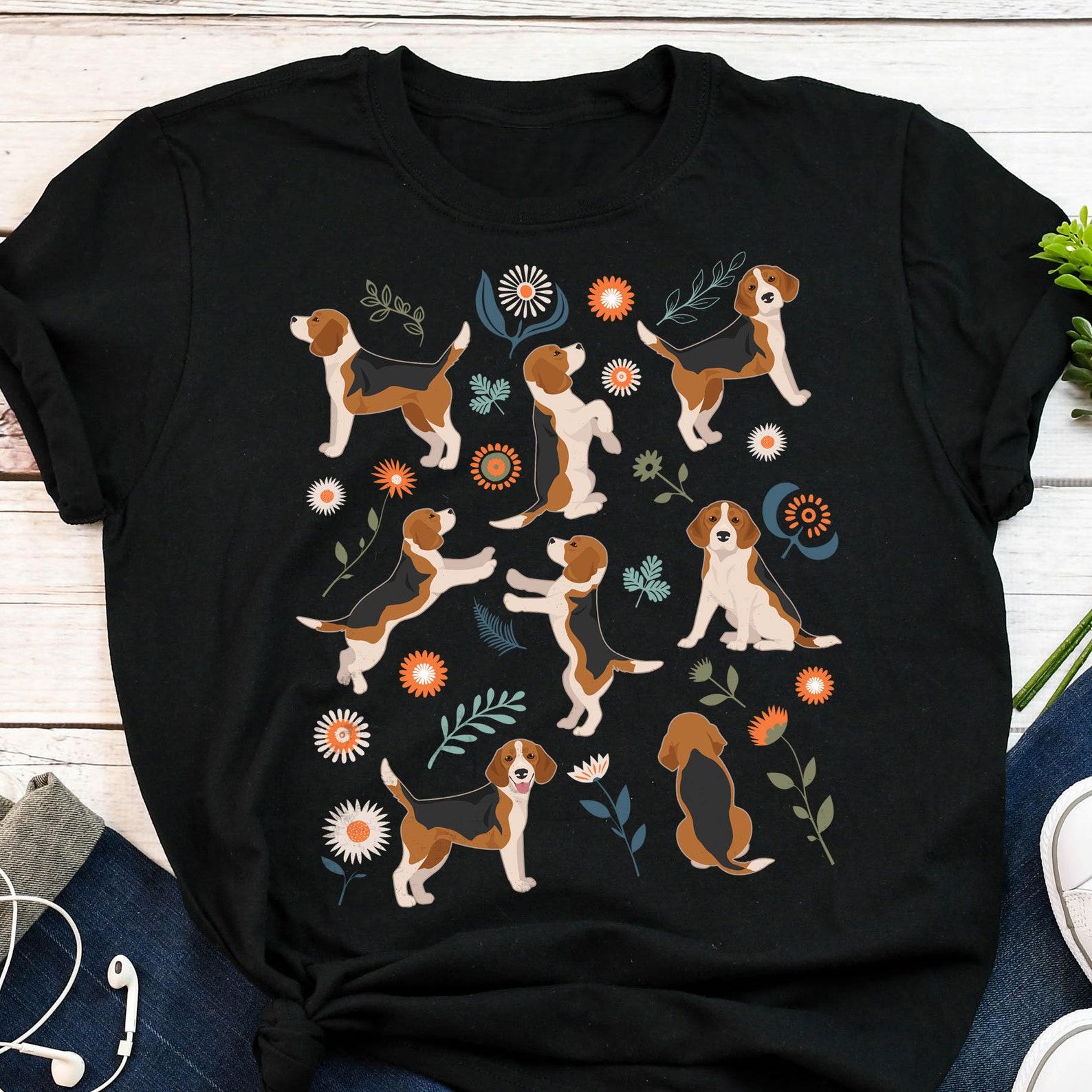 Beagle Shirt, , , Funny Dog Lover Gift, Cute Tri Color Beagle T-shirt, Tricolor Pet Tee, Beagle Mom, Dog Dad, Gift For Him, Her, Top 130