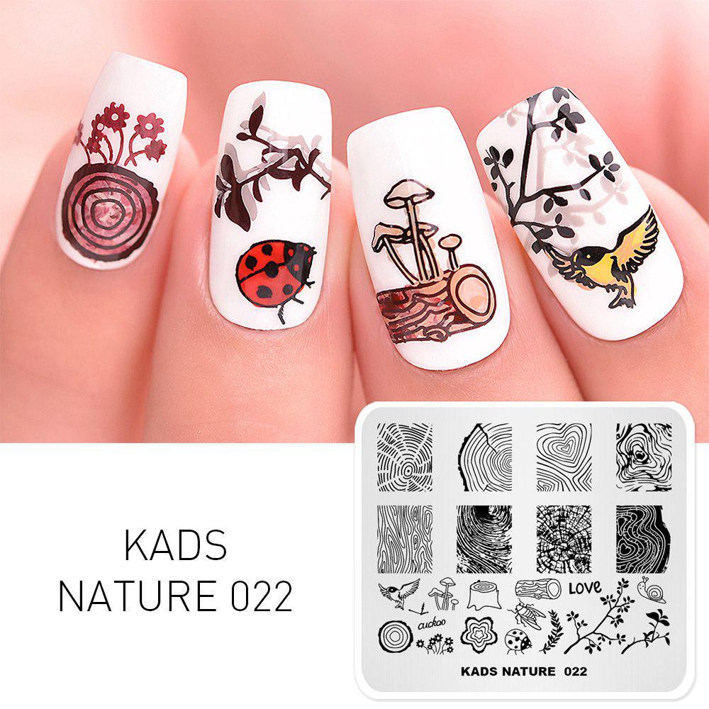 

KADS Nature 022 Пластины для штамповки ногтей, радостный дизайн, шаблон для дизайна ногтей, пластина с изображением, аксессуары для украшения маникюра «сделай сам»