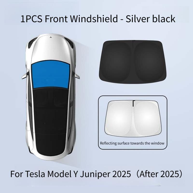 For Tesla Model Y Juniper 2025 Car Side Window Sun Shade Curtain Summer Sun Protection Sunshade Cover UV Car Privacy Curta