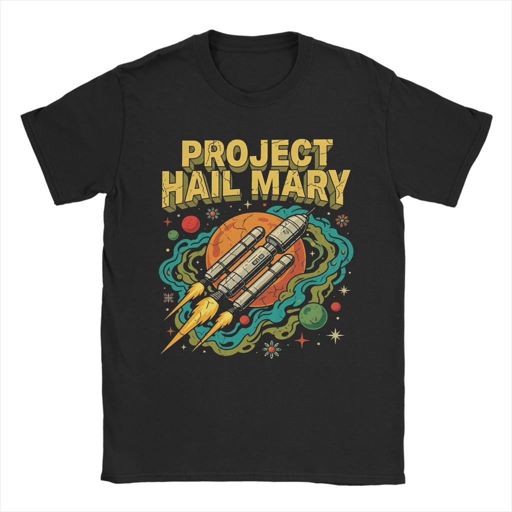 Amaze Robot Project Hail Mary Sci Fi Space Tshirt Unisex Unisex Cotton Tees Round Collar Short Sleeve T Shirts Plus Size Clothing