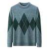 Herren Slim-Fit Gestreifter Rollkragenpullover - Gemütlicher Fleece-Mischstrick-Pullover für Herbst/Winter, Lässiges Langarm-Warmtop mit Stretch-Passform