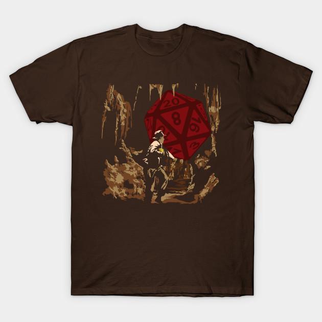 

Men Black Print T-shirt Indiana Jones And The Dice Of Doom No-Cut Transfer Paper Print Cotton Tshirt S коричневий