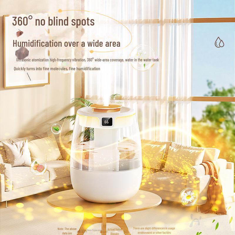 Large Capacity USB Desktop Humidifier - Portable Mini Air Purifier for Home, Bedroom, Office